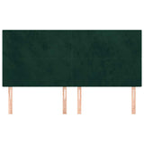 Vidaxl hoofdbord donkergroen 160x5x118 128 cm fluweel