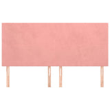 Vidaxl hoofdbord roze 160x5x118 128 cm fluweel