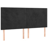 Vidaxl hoofdbord zwart 180x5x118 128 cm fluweel