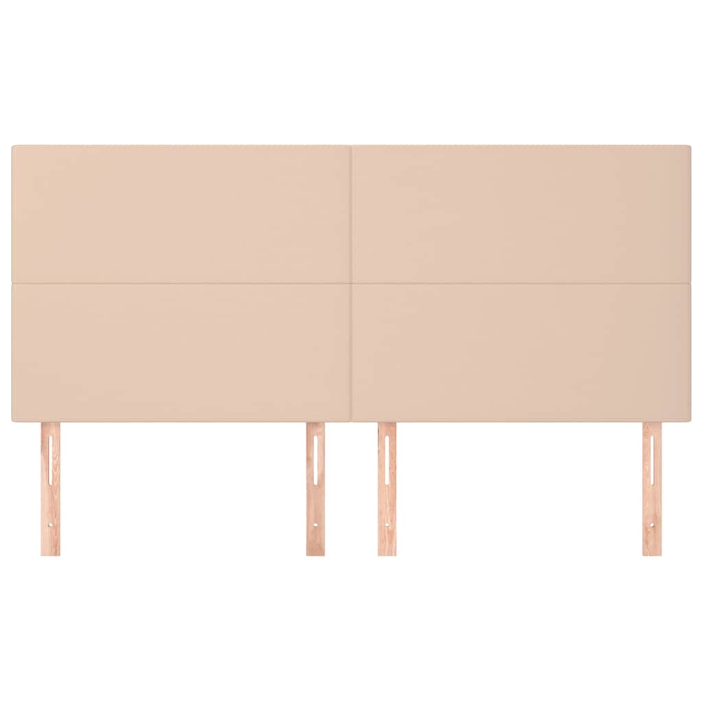 Vidaxl hoofdbord cappuccino 200x5x118 128 cm kunstleer