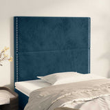 Vidaxl hoofdbord donkerblauw 90x5x118 128 cm fluweel