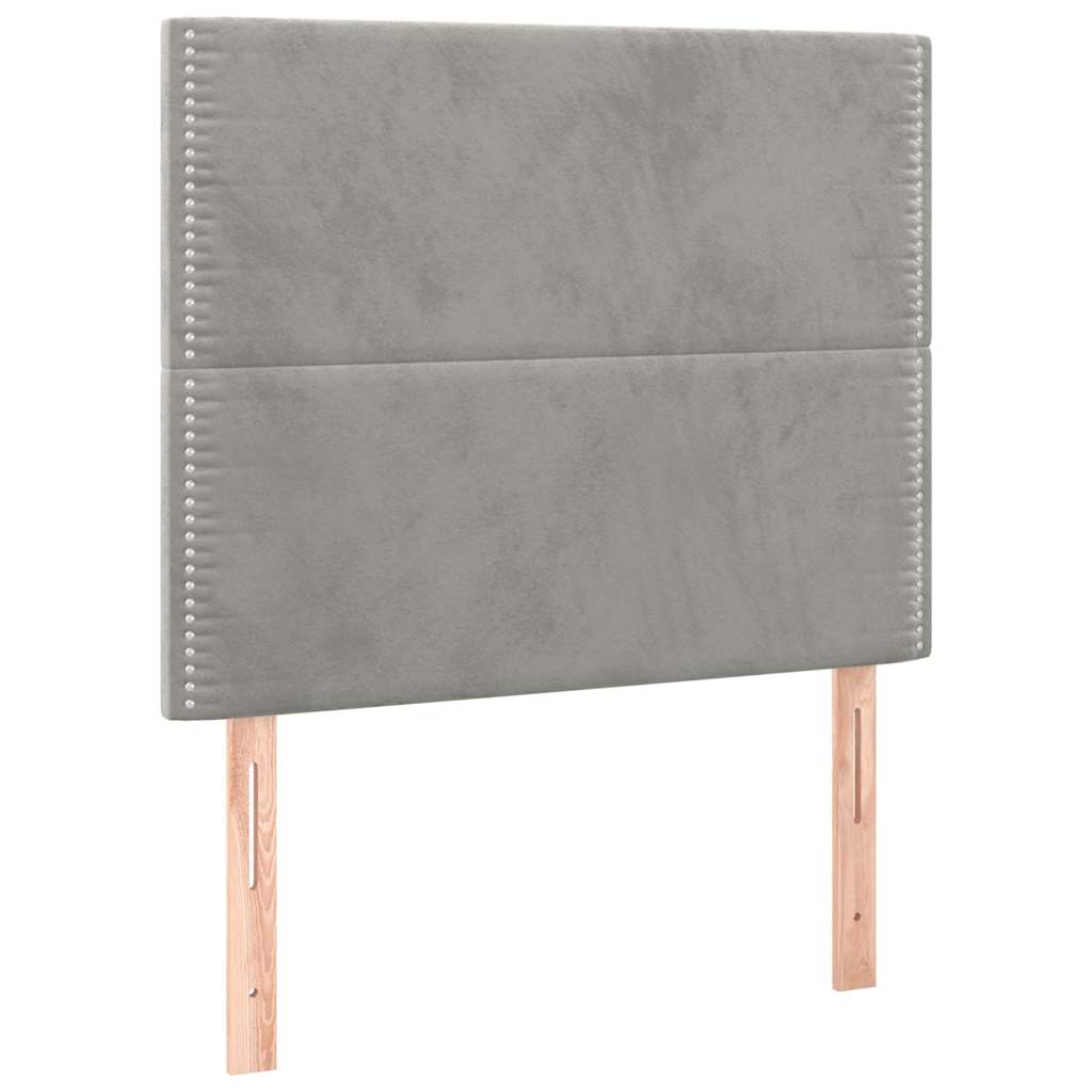 Vidaxl hoofdbord lichtgrijs 100x5x118 128 cm fluweel
