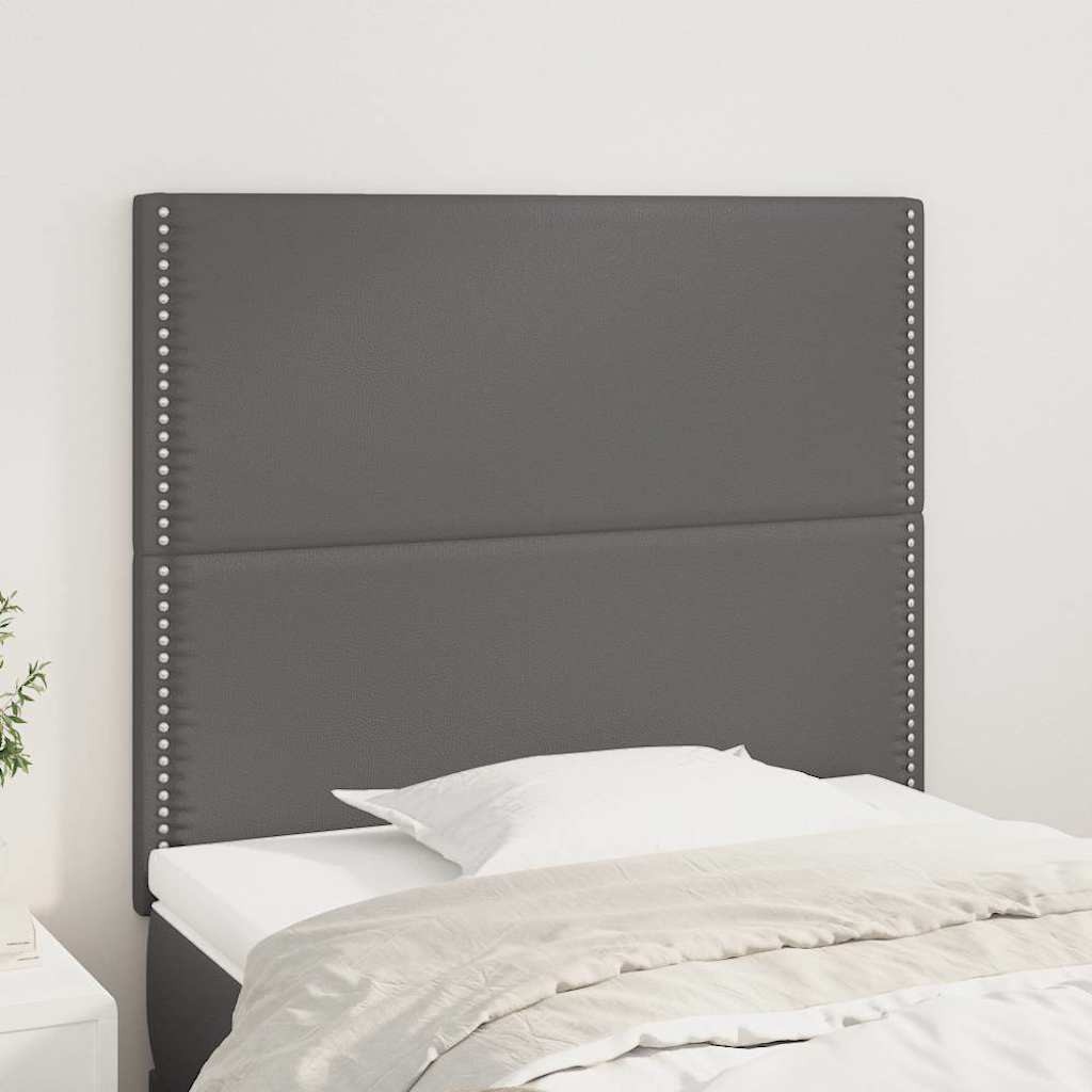 Vidaxl hoofdbord grijs 100x5x118 128 cm kunstleer