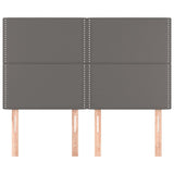 Vidaxl hoofdbord grijs 144x5x118 128 cm kunstleer