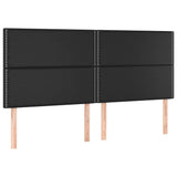 Vidaxl hoofdbord zwart 180x5x118 128 cm kunstleer