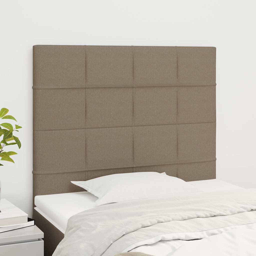 Vidaxl hoofdbord taupe 80x5x118 128 cm stof
