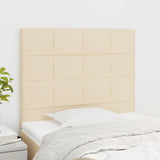 Vidaxl hoofdbord crème 90x5x118 128 cm stof