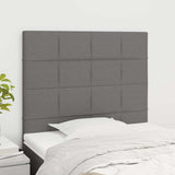 Vidaxl hoofdbord donkergrijs 100x5x118 128 cm stof