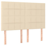 Vidaxl hoofdbord crème 144x5x118 128 cm stof