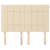 Vidaxl hoofdbord crème 144x5x118 128 cm stof
