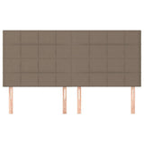 Vidaxl hoofdbord taupe 160x5x118 128 cm stof