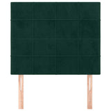 Vidaxl hoofdbord donkergroen 80x5x118 128 cm fluweel