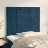 Vidaxl hoofdbord donkerblauw 80x5x118 128 cm fluweel