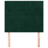 Vidaxl hoofdbord donkergroen 90x5x118 128 cm fluweel