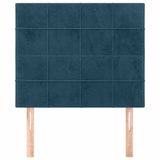 Vidaxl hoofdbord donkerblauw 90x5x118 128 cm fluweel