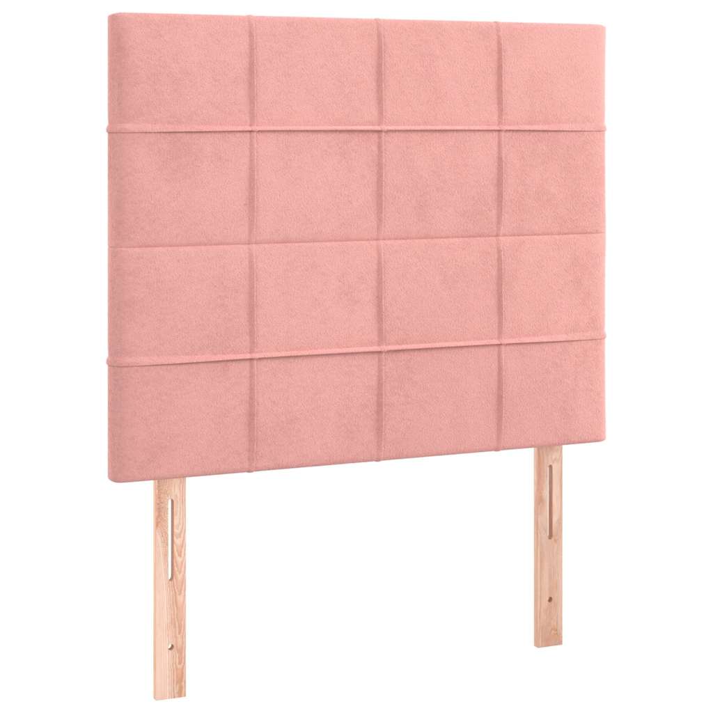 Vidaxl hoofdbord roze 90x5x118 128 cm fluweel