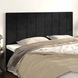 Vidaxl hoofdbord zwart 160x5x118 128 cm fluweel