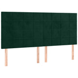 Vidaxl hoofdbord donkergroen 160x5x118 128 cm fluweel