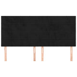 Vidaxl hoofdbord zwart 180x5x118 128 cm fluweel