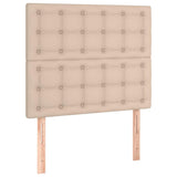 Vidaxl hoofdbord cappuccino 80x5x118 128 cm kunstleer