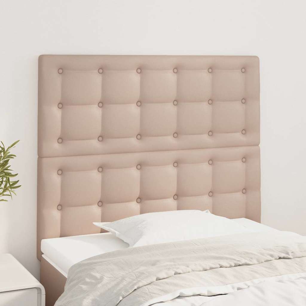 Vidaxl hoofdbord cappuccino 100x5x118 128 cm kunstleer