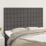 Vidaxl hoofdbord grijs 144x5x118 128 cm kunstleer