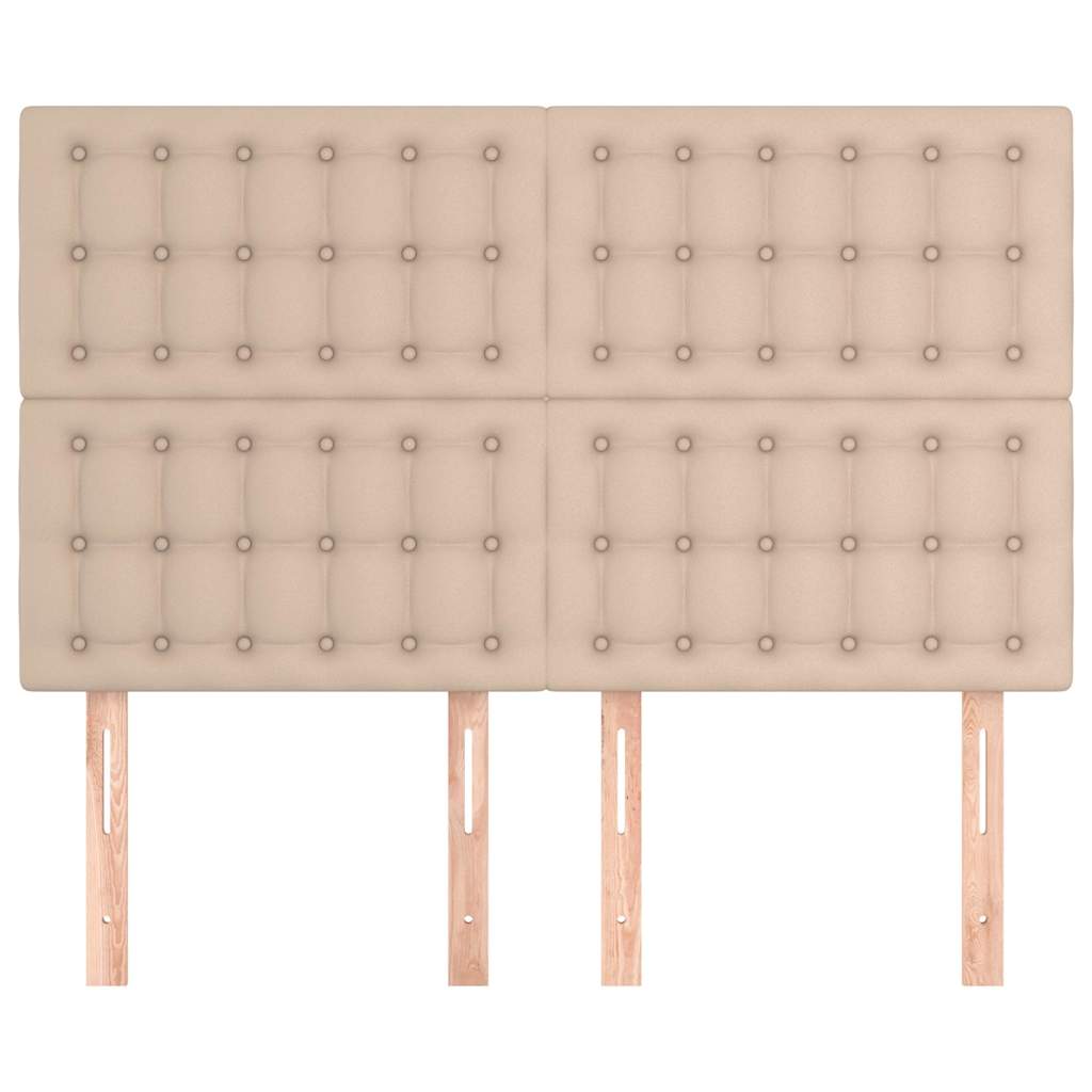 Vidaxl hoofdbord cappuccino 144x5x118 128 cm kunstleer
