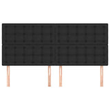 Vidaxl hoofdbord zwart 160x5x118 128 cm kunstleer