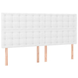 Vidaxl hoofdbord wit 200x5x118 128 cm kunstleer