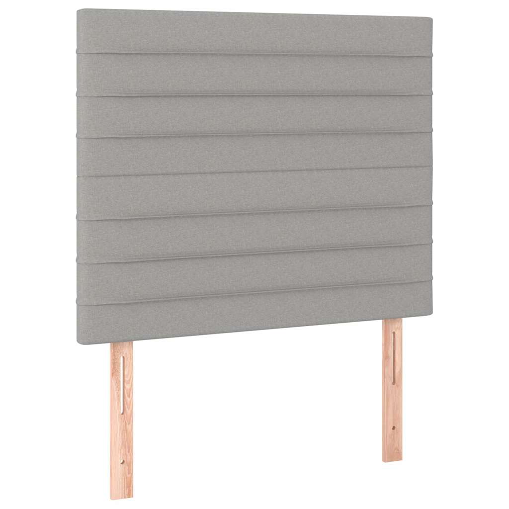 Vidaxl hoofdbord lichtgrijs 80x5x118 128 cm stof