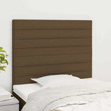 Vidaxl hoofdbord donkerbruin 80x5x118 128 cm stof