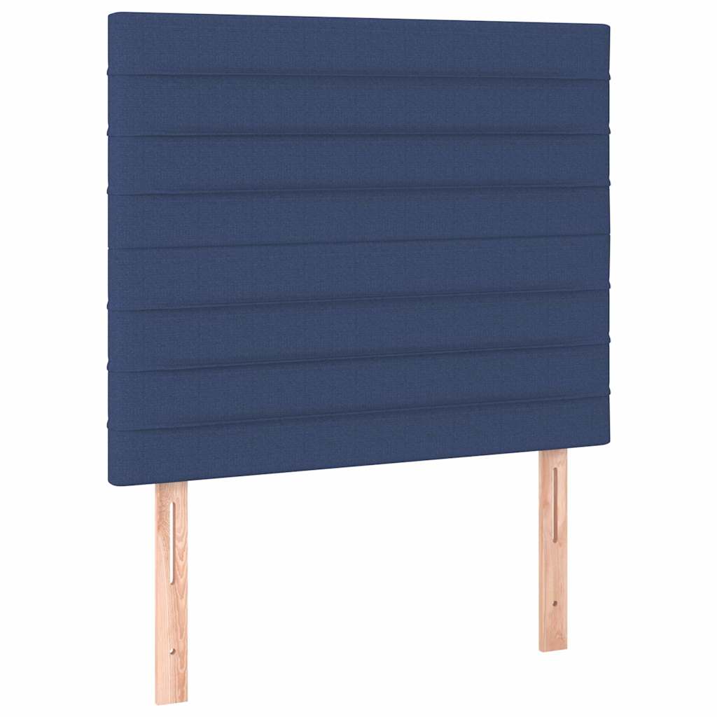 Vidaxl hoofdbord blauw 80x5x118 128 cm stof