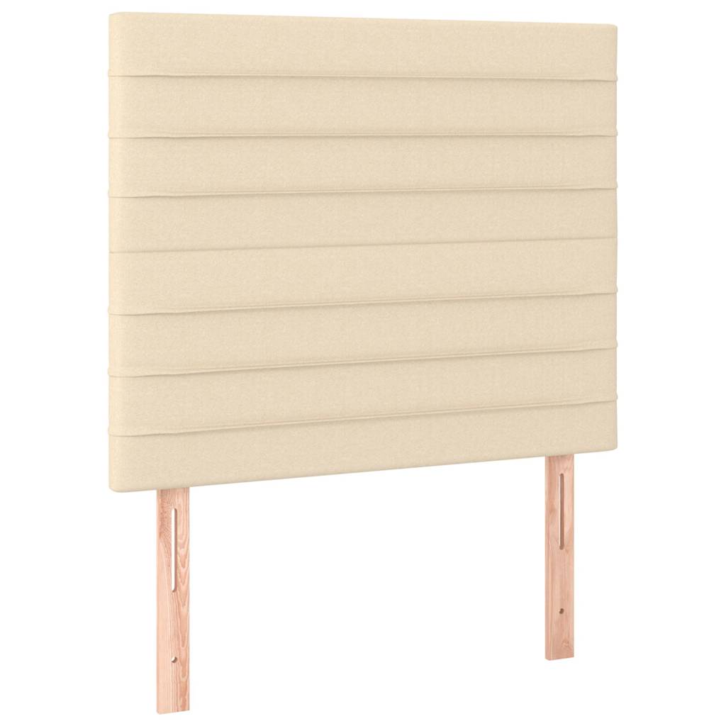Vidaxl hoofdbord crème 90x5x118 128 cm stof