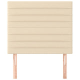 Vidaxl hoofdbord crème 90x5x118 128 cm stof