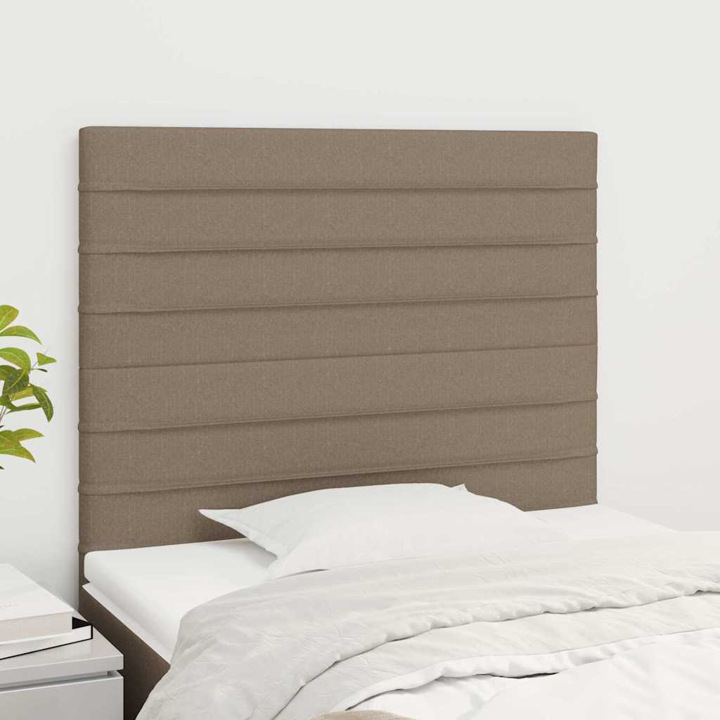 Vidaxl hoofdbord taupe 100x5x118 128 cm stof