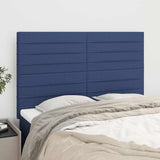 Vidaxl hoofdbord blauw 144x5x118 128 cm stof