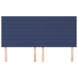 Vidaxl hoofdbord blauw 160x5x118 128 cm stof
