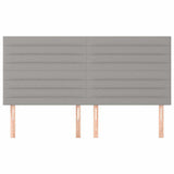 Vidaxl hoofdbord lichtgrijs 180x5x118 128 cm stof