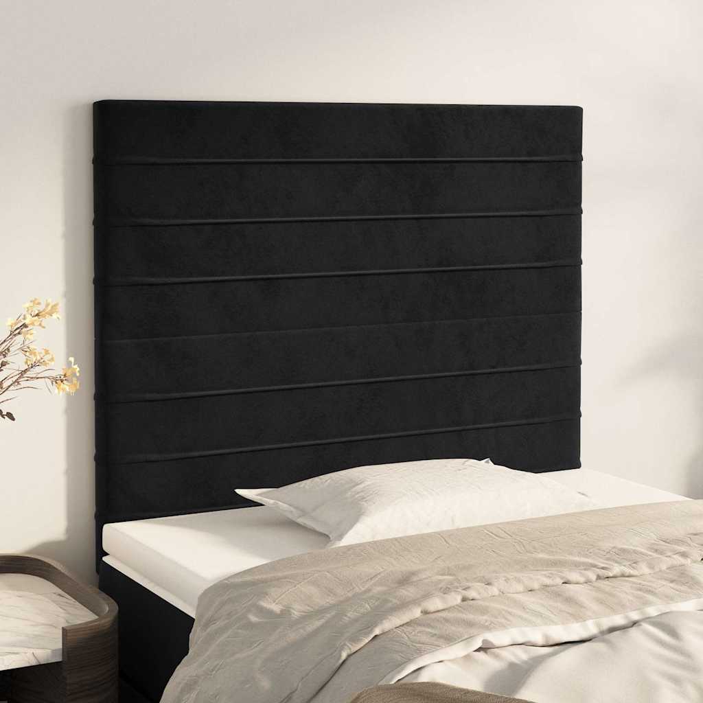 Vidaxl hoofdbord zwart 80x5x118 128 cm fluweel
