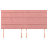 Vidaxl hoofdbord roze 160x5x118 128 cm fluweel