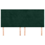 Vidaxl hoofdbord donkergroen 180x5x118 128 cm fluweel