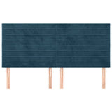 Vidaxl hoofdbord donkerblauw 180x5x118 128 cm fluweel