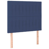 Vidaxl hoofdbord blauw 90x5x118 128 cm stof