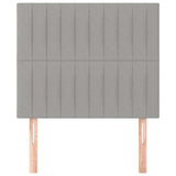 Vidaxl hoofdbord lichtgrijs 100x5x118 128 cm stof