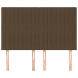 Vidaxl hoofdbord donkerbruin 144x5x118 128 cm stof