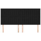 Vidaxl hoofdbord zwart 180x5x118 128 cm stof