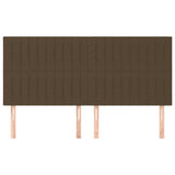 Vidaxl hoofdbord donkerbruin 200x5x118 128 cm stof