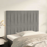 Vidaxl hoofdbord lichtgrijs 80x5x118 128 cm fluweel