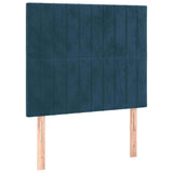 Vidaxl hoofdbord donkerblauw 80x5x118 128 cm fluweel