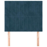 Vidaxl hoofdbord donkerblauw 80x5x118 128 cm fluweel